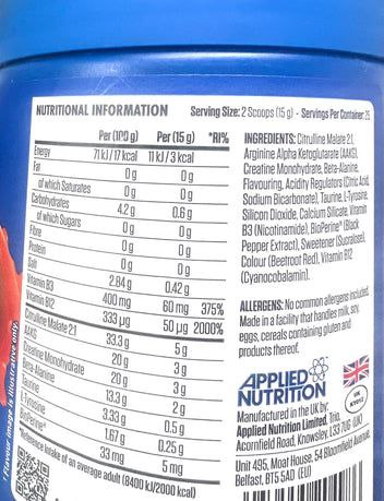 Applied Nutrition PUMP Zero-Stim