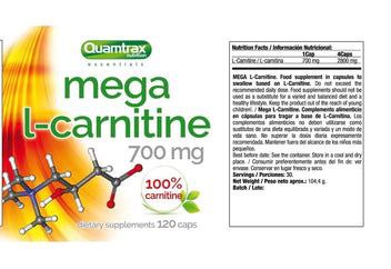 Quamtrax Mega L-Carnitine / 120 capsules
