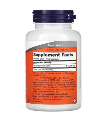 Now Foods Taurine / 100 capsules