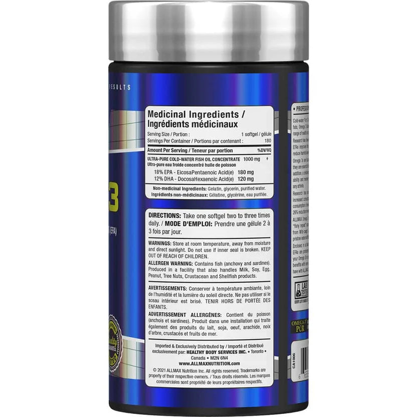 Allmax Omega 3 / 180 softgels