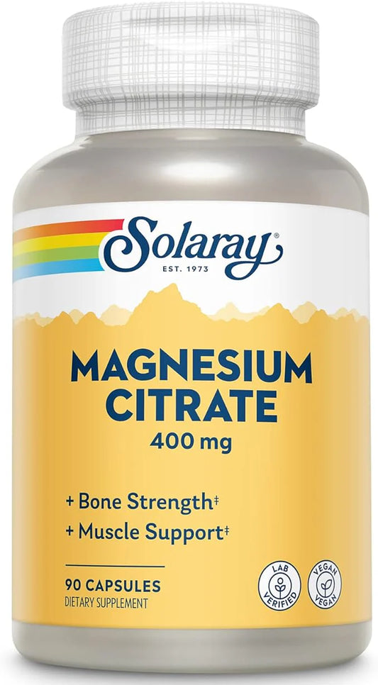 Solaray Magnesium Citrate / 90 capsules