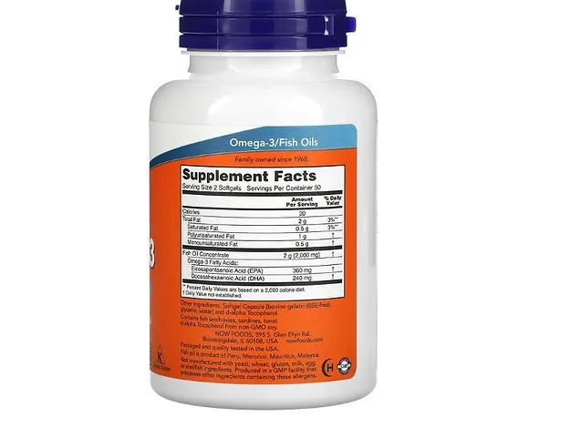 Now Foods Omega 3 / 100 softgels