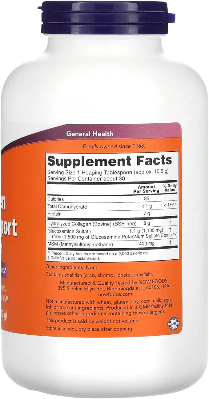 Now Foods Collagen Joint Support Powder / 312 g