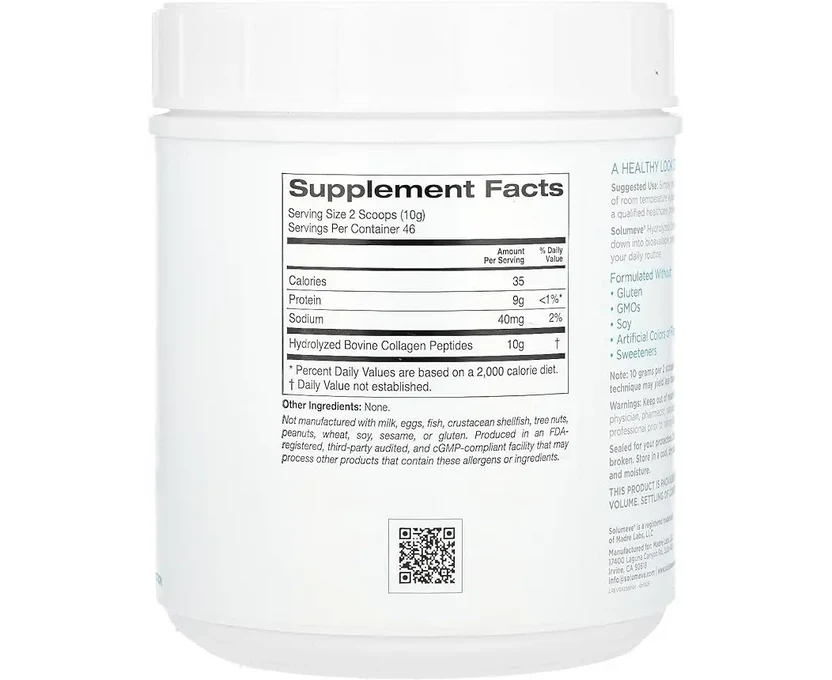 Solumeve Hydrolyzed Collagen Peptides