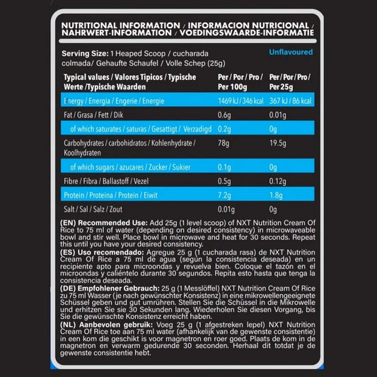 NXT Cream of Rice / 2kg