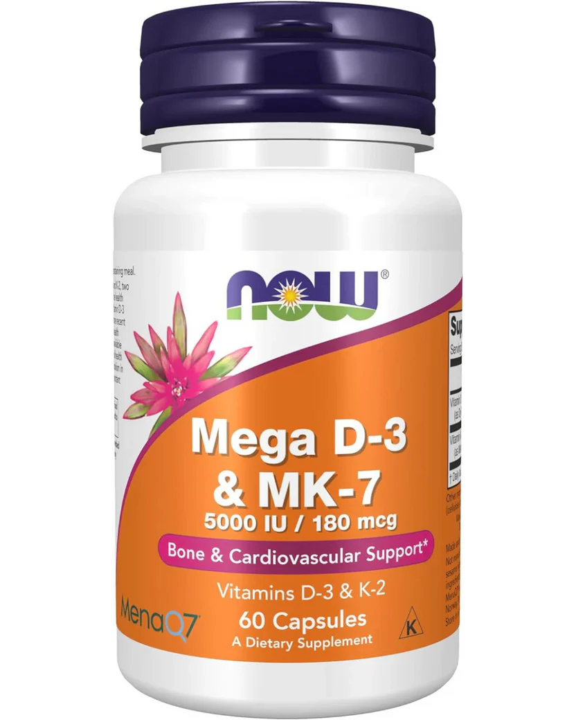 Now Foods Mega D-3 & MK-7 / 60 capsules