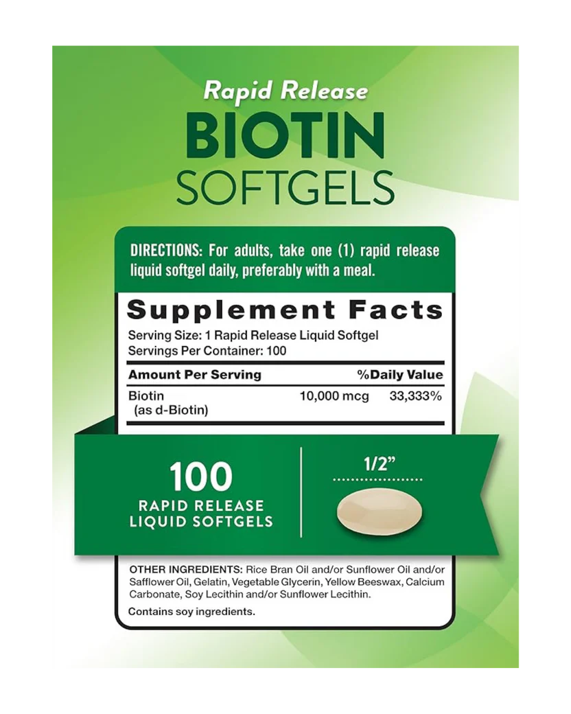 Nature's Truth Biotin 10000