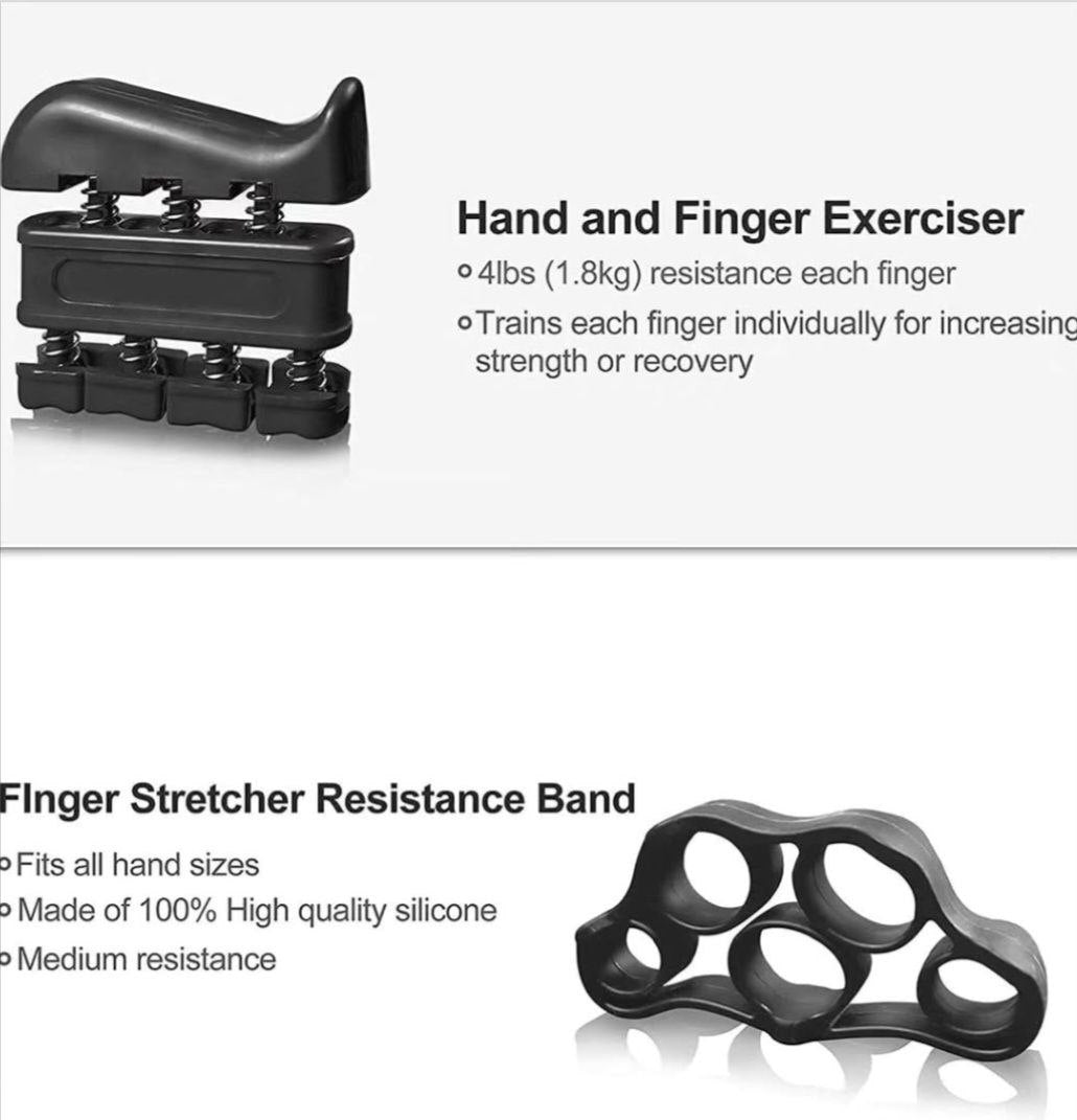 Hand grip strengthener kit