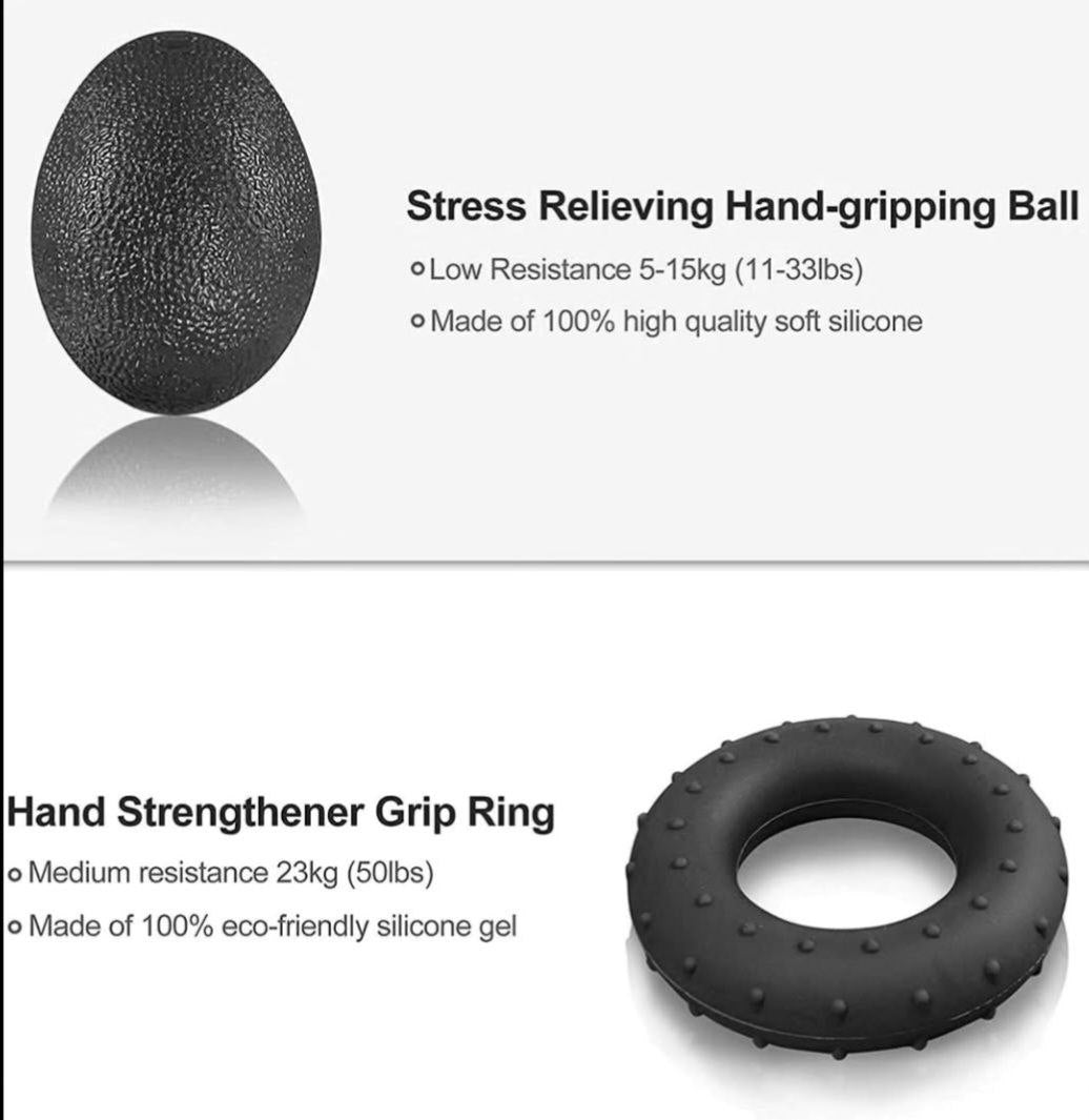 Hand grip strengthener kit