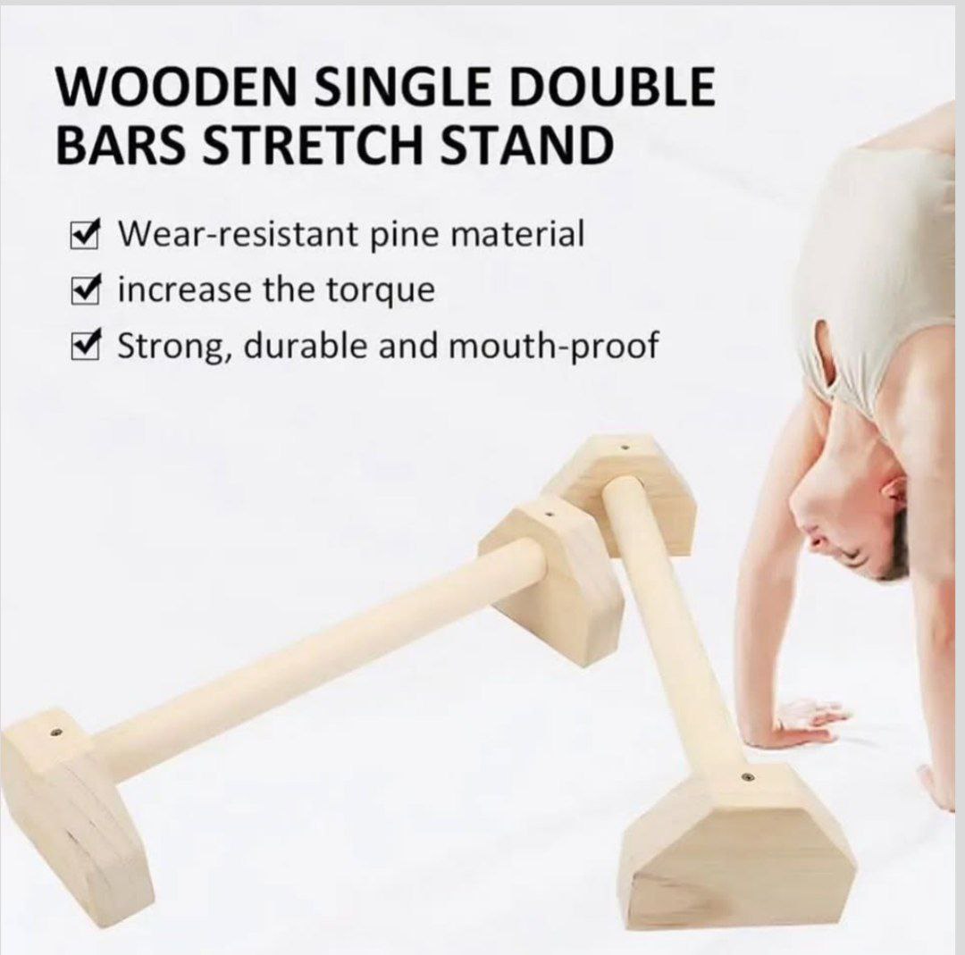 Pair Wooden Gymnastic parrallettes