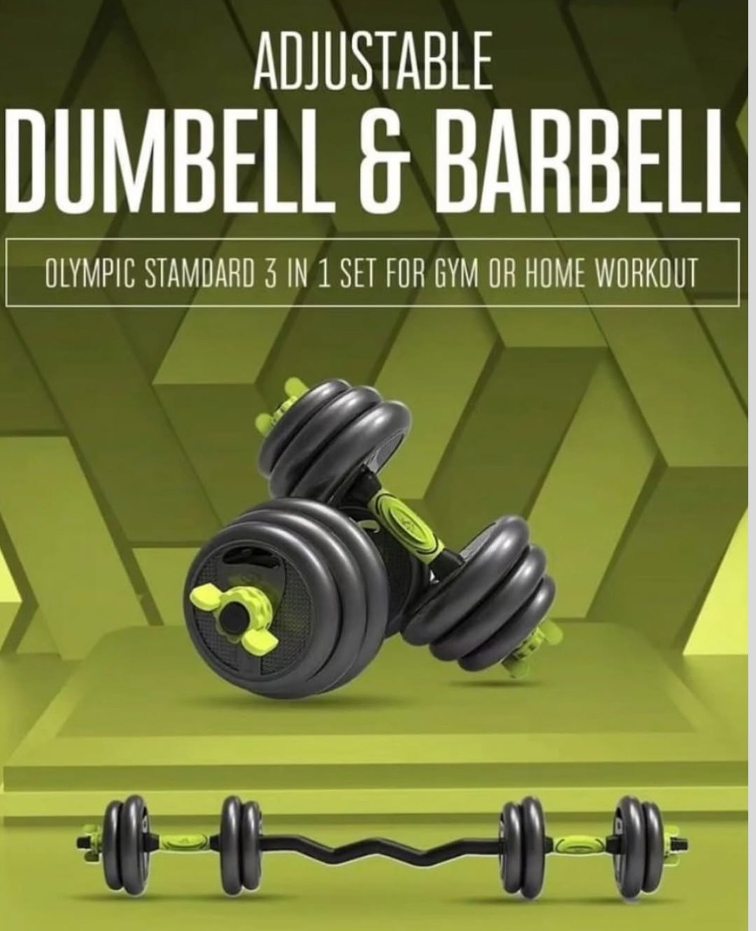 Adjustable Dumbell and Barbell