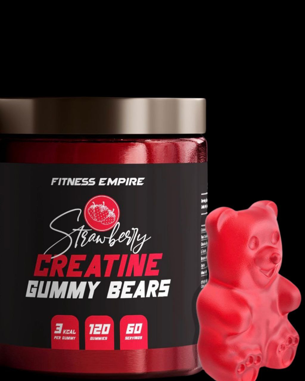 Fitness Empire Strawberry Creatine Gummy Bears