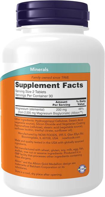 Now Foods Magnesium Glycinate / 180 capsules
