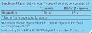 Biotech USA Magnesium+Chelate / 60 capsules