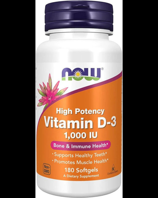 Now Foods Vitamin D-3 1000 / 180 softgels