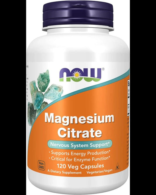 Now Foods Magnesium Citrate / 100 capsules